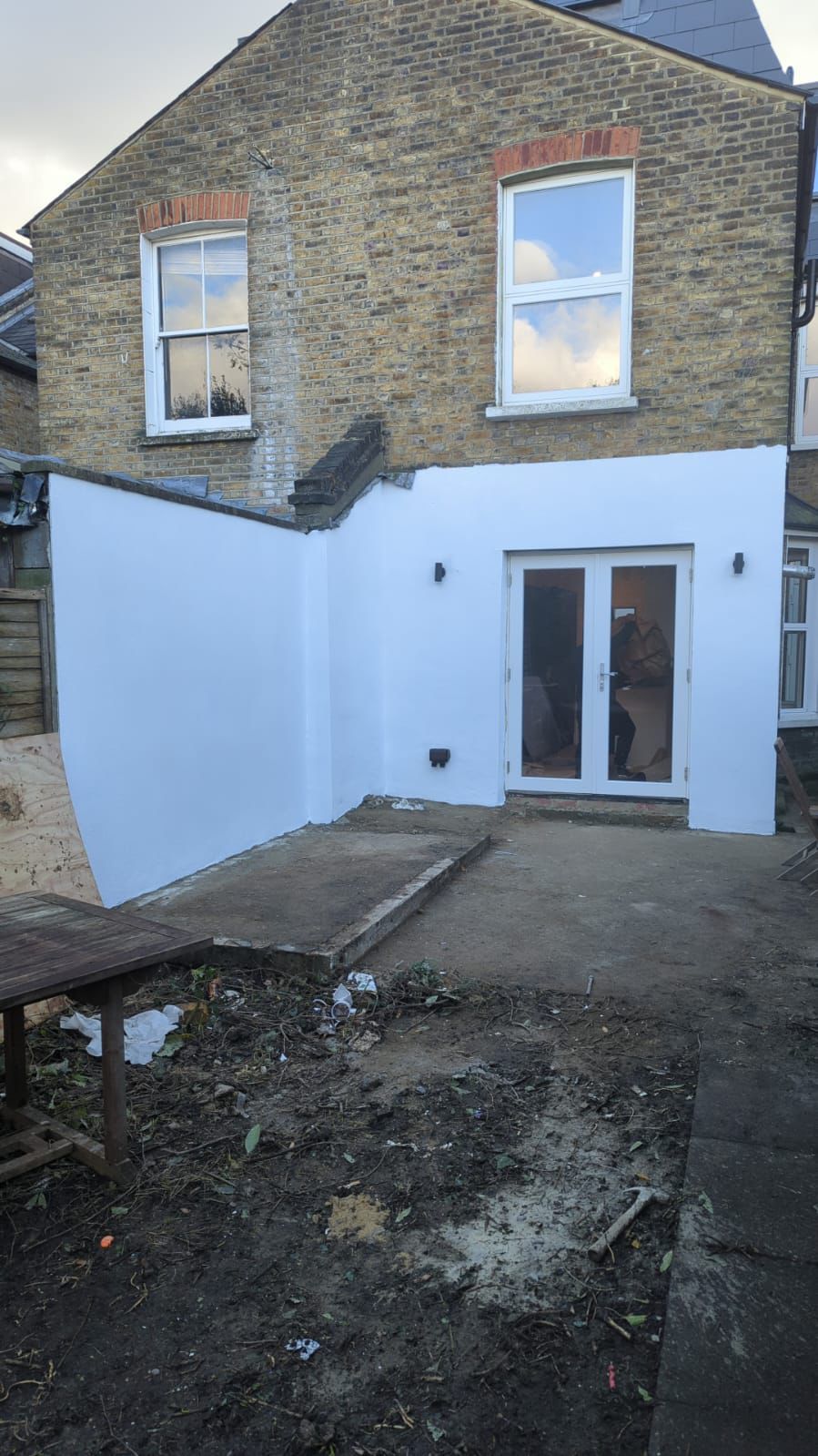 Completed plastering and painting work in North London.